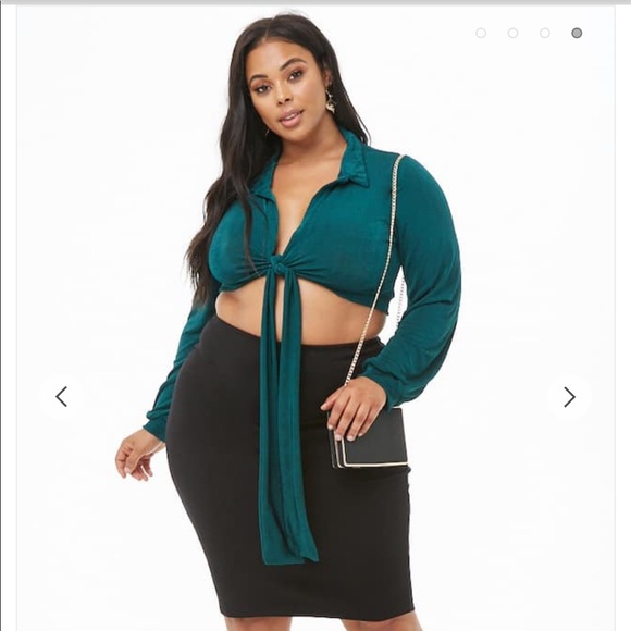 Self Tie Crop Top - Picture 1 of 1